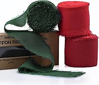 Vista 31 de 3 rollos de cinta de gasa con flecos hechos a mano color rosa claro de 1.5 pulgadas x 7 yardas, cinta rústica colorida similar a la seda para ramos