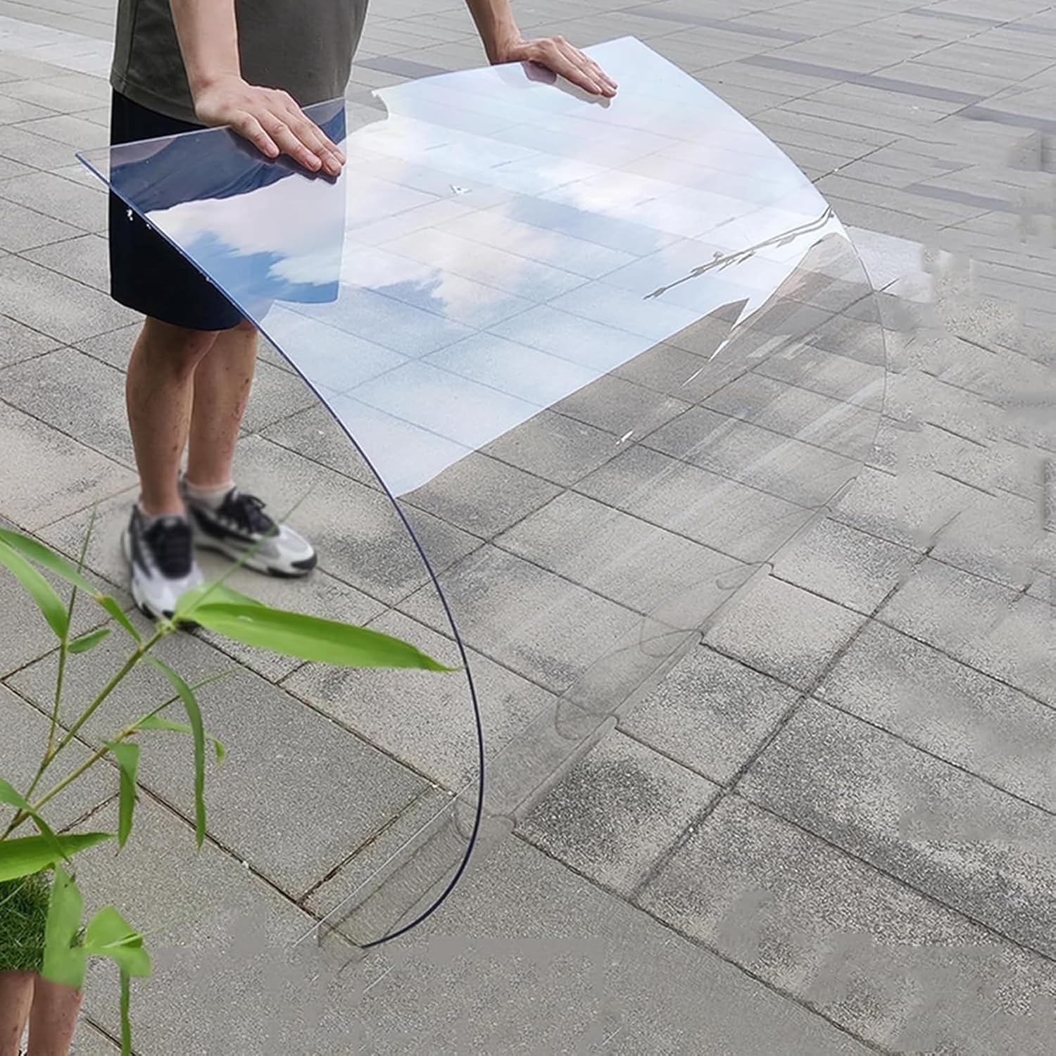 Polycarbonate Greenhouse Panels, Transparent Heat Insulation and Lighting Panels for Roofs, Rainproof PC Endurance Panels for Greenhouse Shed Roofs, Carports(4X32.8ft)