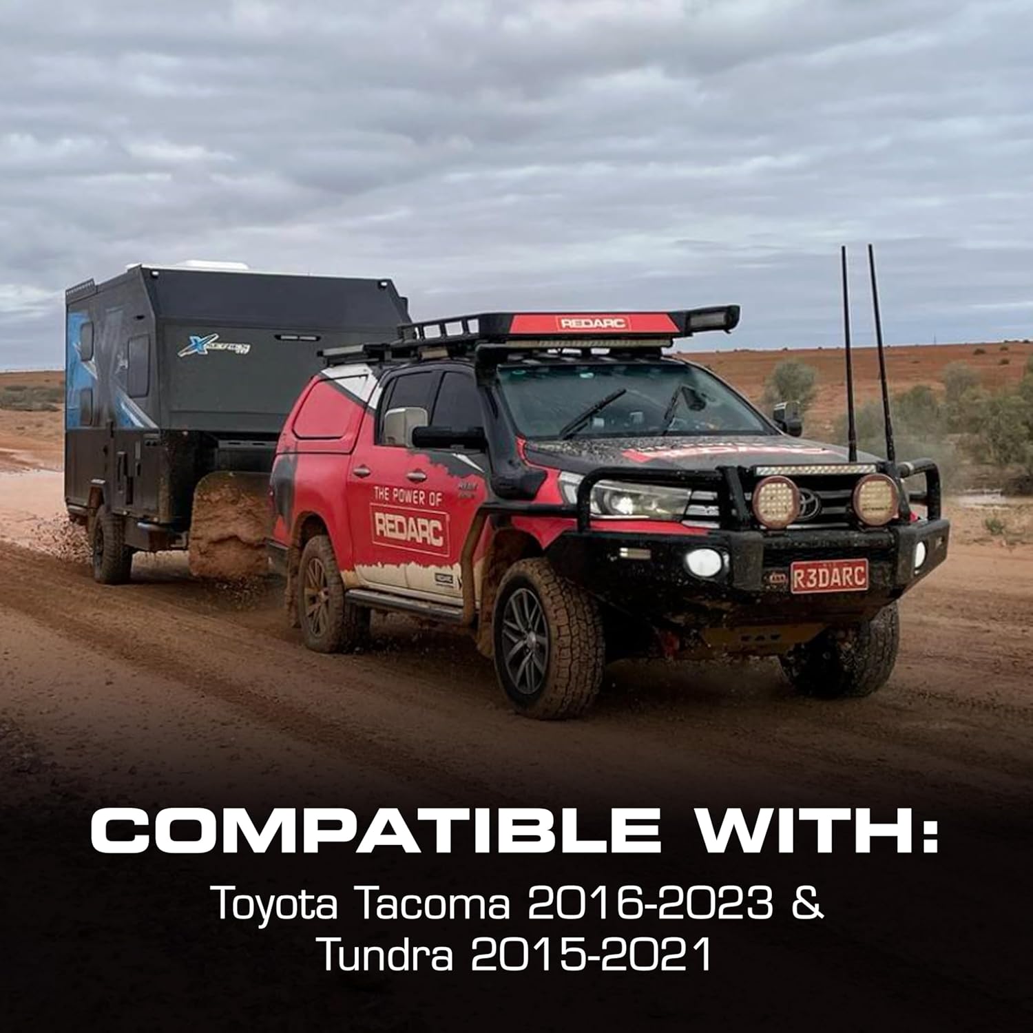 REDARC Tow-Pro Trail Kit Electric Trailer Brake Controller Kit for Toyota Tundra, Tacoma, Off Road Dual Braking, Plug and Play Install, 12V/24V Compatible to Tow RV, Camper, Trailer, Boat