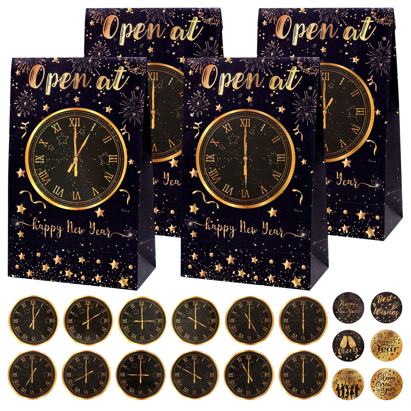 Tortenaufsatz „Happy New Year 2026“ – Glitzernd, Für Silvester-Party, Kuchen & Cupcakes