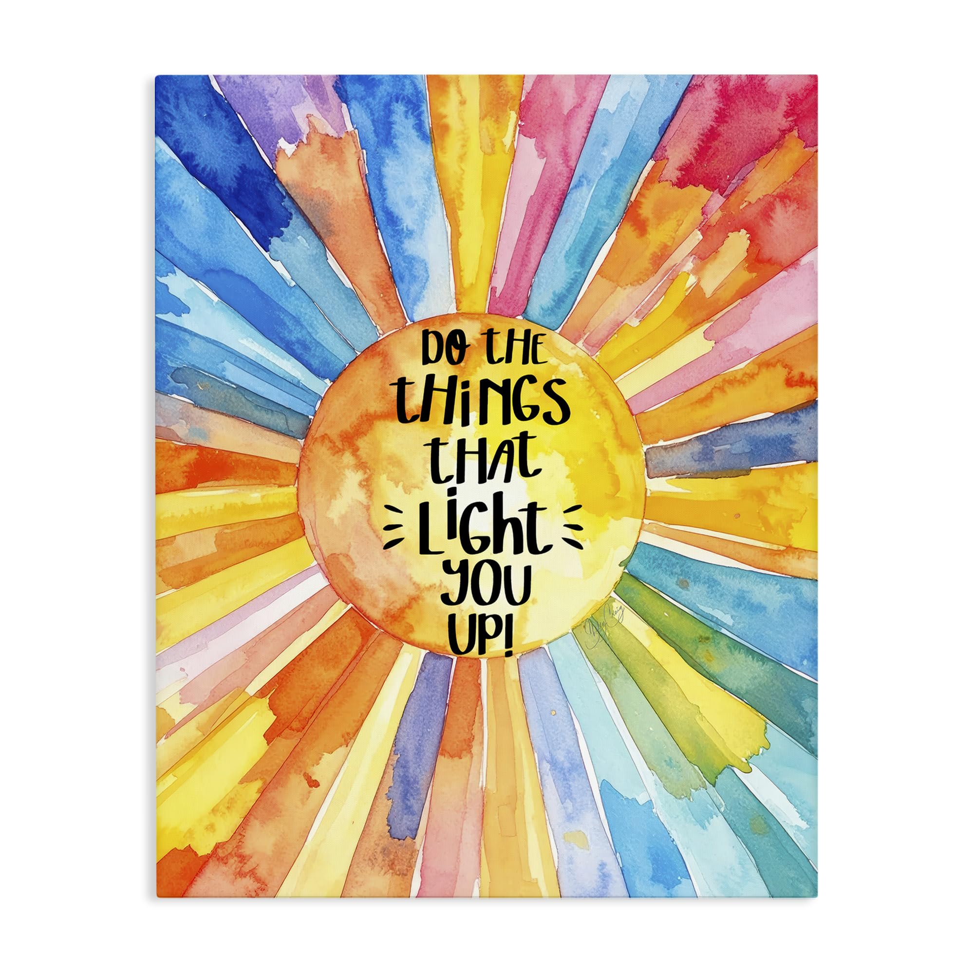 Stupell Industries Unframed 'Things That Light You Up'| Canvas Art
