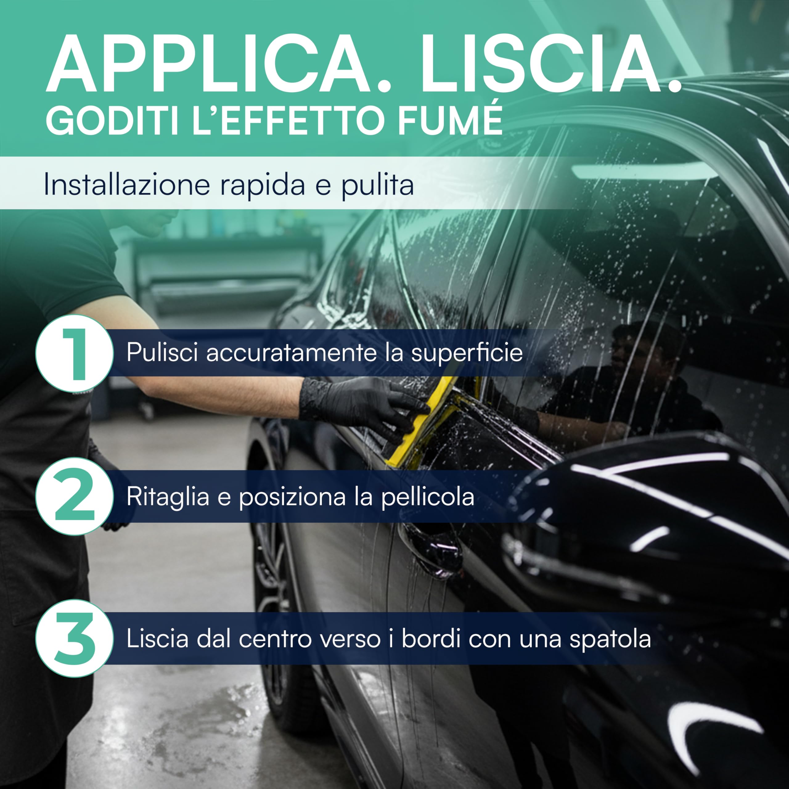 PELLICOLA OSCURANTE 20% VETRI FUME' 300x76cm AUTO OMOLOGATA Nexus EUR 23,90 - IT - Foto 6