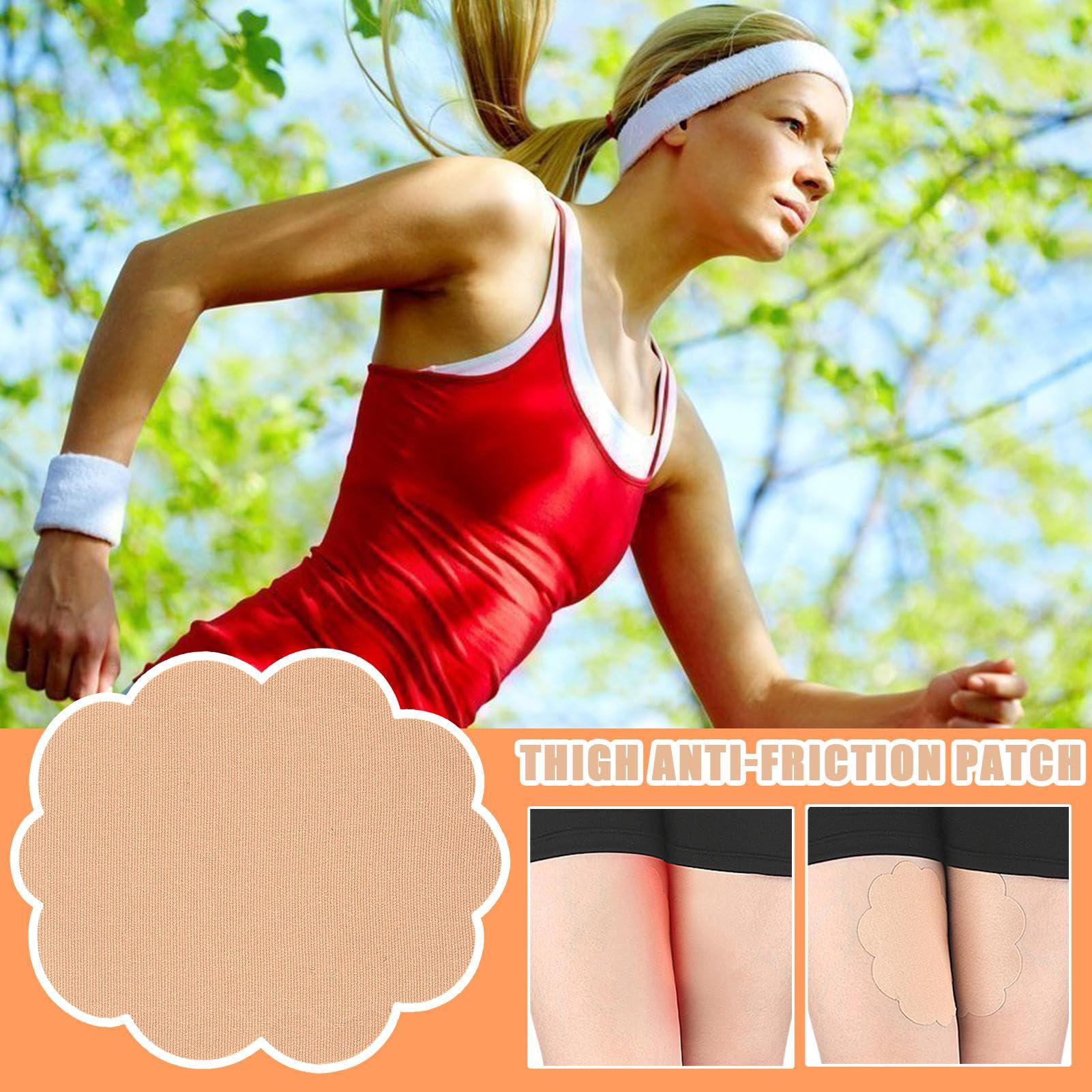 Thigh Bands Anti Chafing - Invisible Anti Chafing Thigh Tapes - 10 Pieces Elastic Wear Resistant Friction Pad Sticker for Fitness Hiking Cycling Elbows Heels