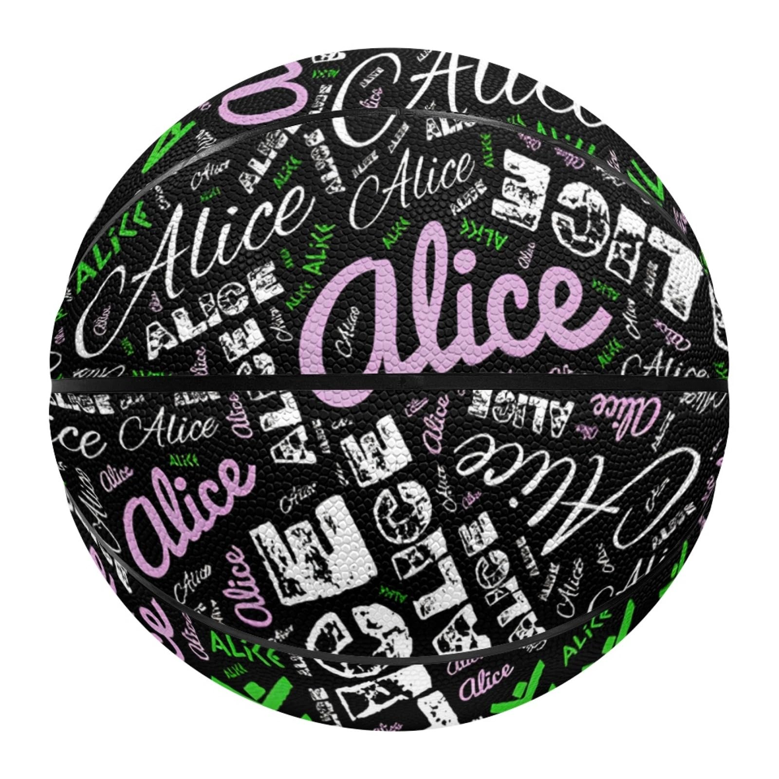 Baloncesto Personalizado con Nombre, Regalo Deportivo Personalizado,Talla 7/Talla 5, Regalo de Cumpleaños Personalizado, Regalo para Amantes del Baloncesto