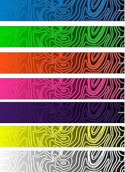 White Water Archery Non-Laminated Topo Fade Color V2 Arrow Wraps 15 Pc Pack Choose Length Width Color