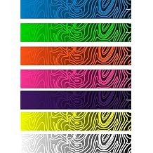 White Water Archery Non-Laminated Topo Fade Color V2 Arrow Wraps 15 Pc Pack Choose Length Width Color