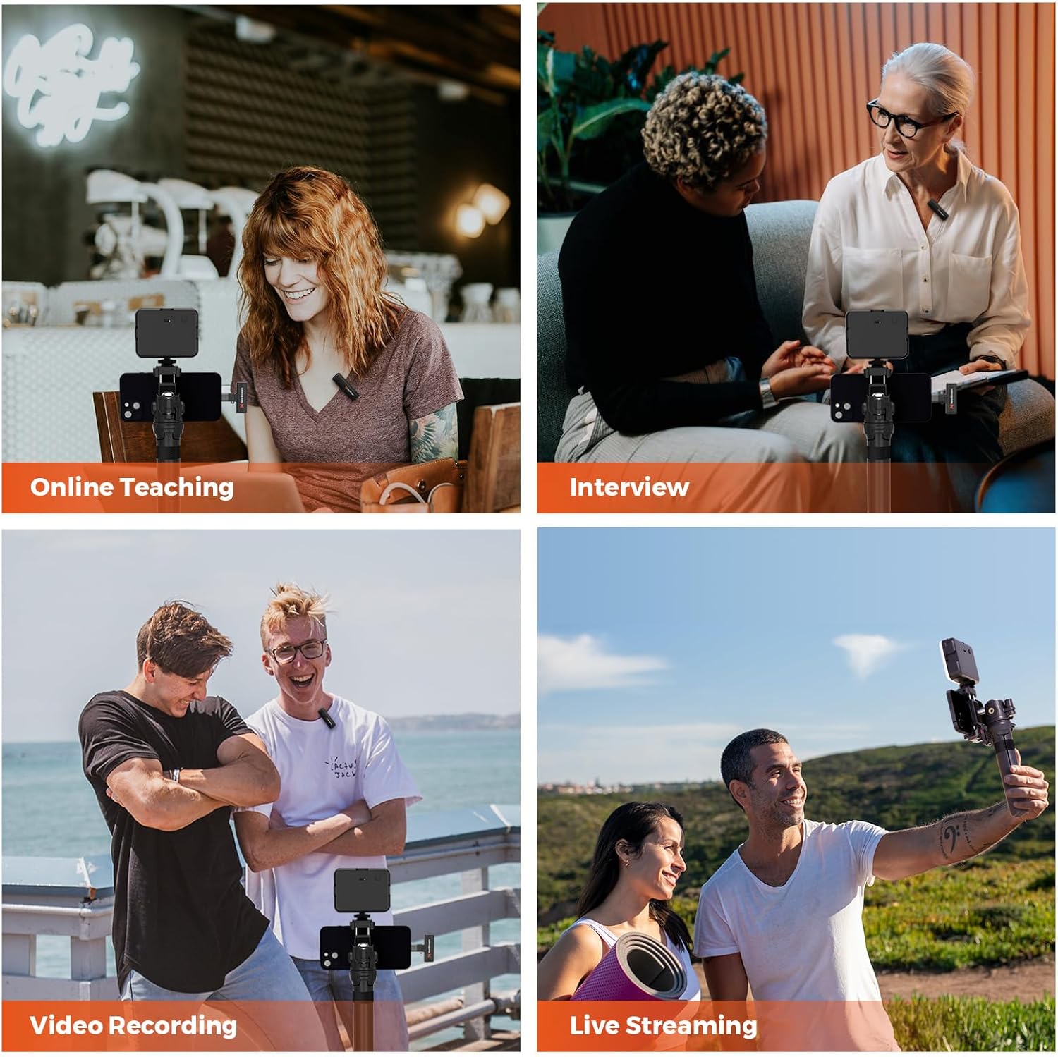 LED Fill Light with color temperature and brightness control examples