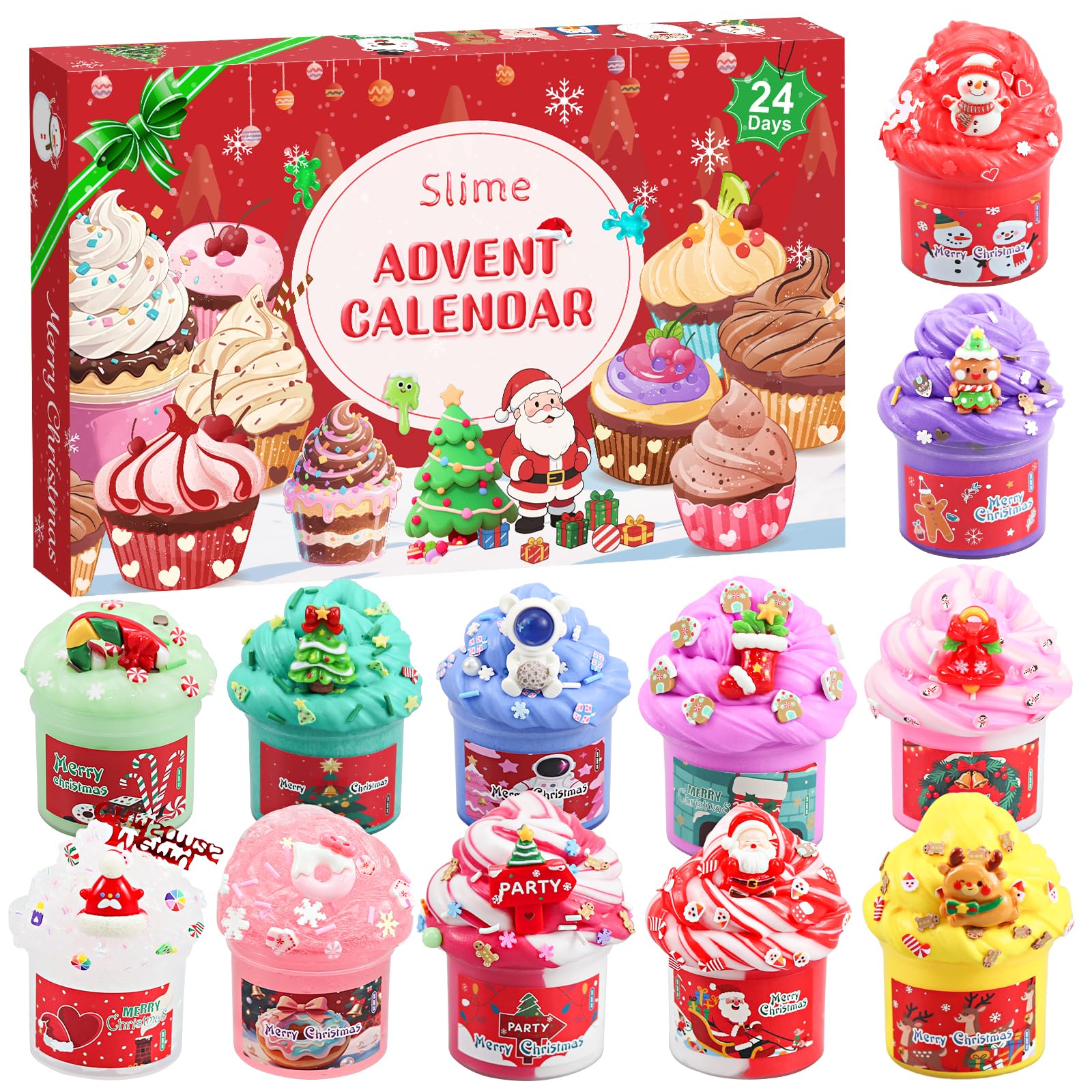 Slime Adventskalender 2025 - Schleim Kalender Mit 24 Überraschungen Für Kinder