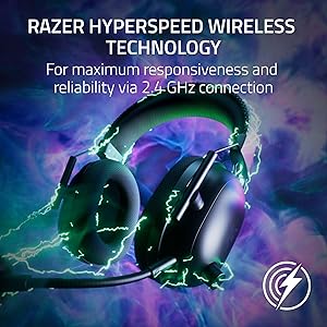 Razer BlackShark V2 Pro Wireless PlayStation Gaming Headset: 50mm Drivers - Super Wideband Mic - Noise Isolating Earcups - For PS5, Nintendo Switch 2, PC, Mac - Bluetooth, USB-C - 70hr Battery - White
