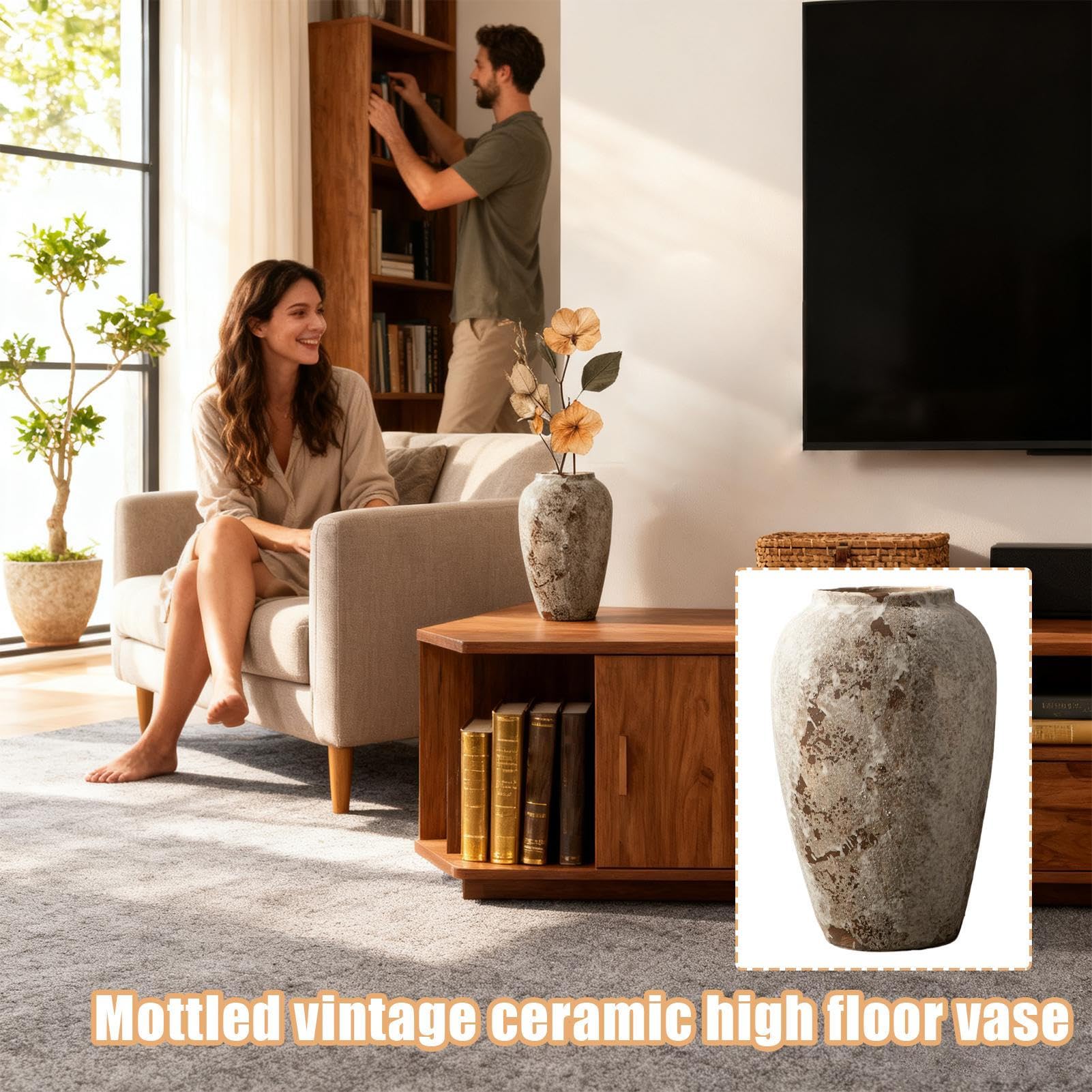 Antyczne wazony na kwiaty ceramiczna dekoracja biurka
