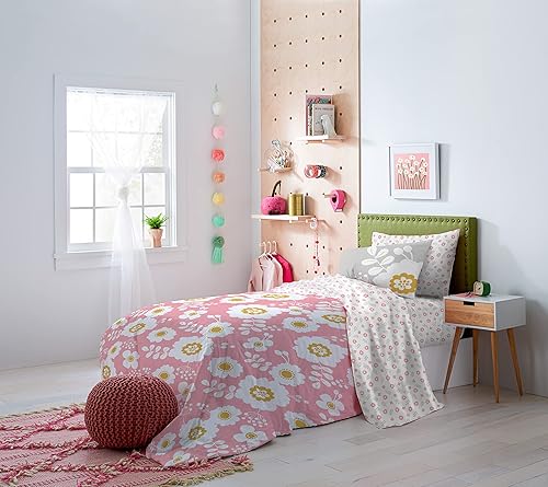 Miniatura 6 de Saturday Park Juego de cama Queen con diseño floral recortado, 7 piezas, 100% algodón orgánico, con certificación GOTS y Oeko-TEX