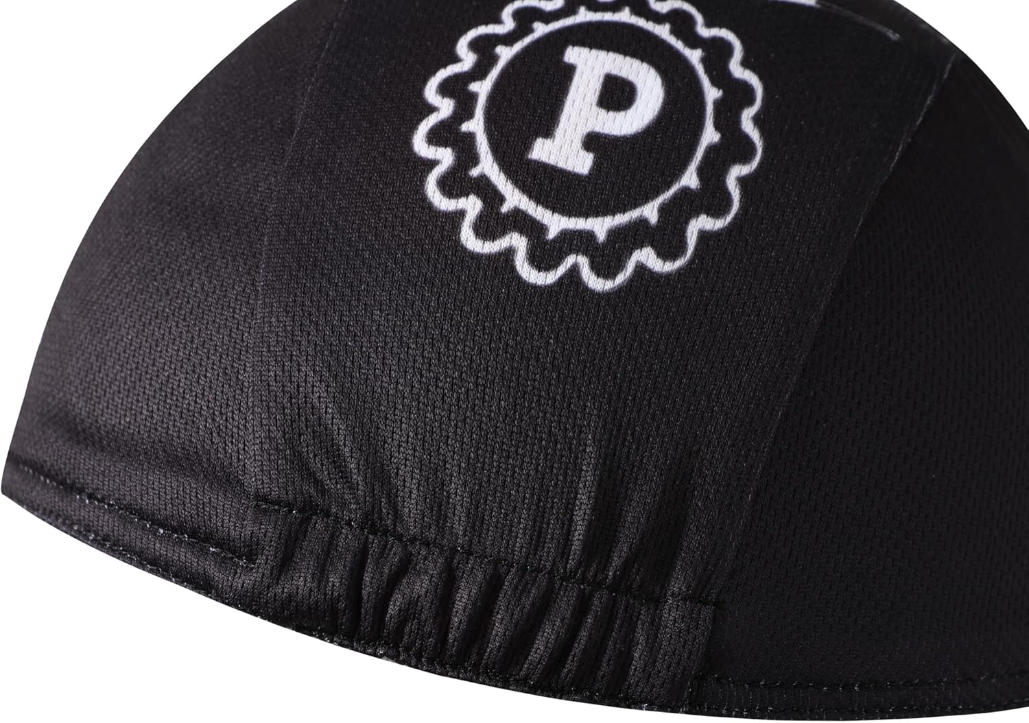 Black Cycling Cap - Polyester Funny Cycling Hat-Under Helmet - Cycling Helmet Liner Breathable&Sweat Uptake - Image 2