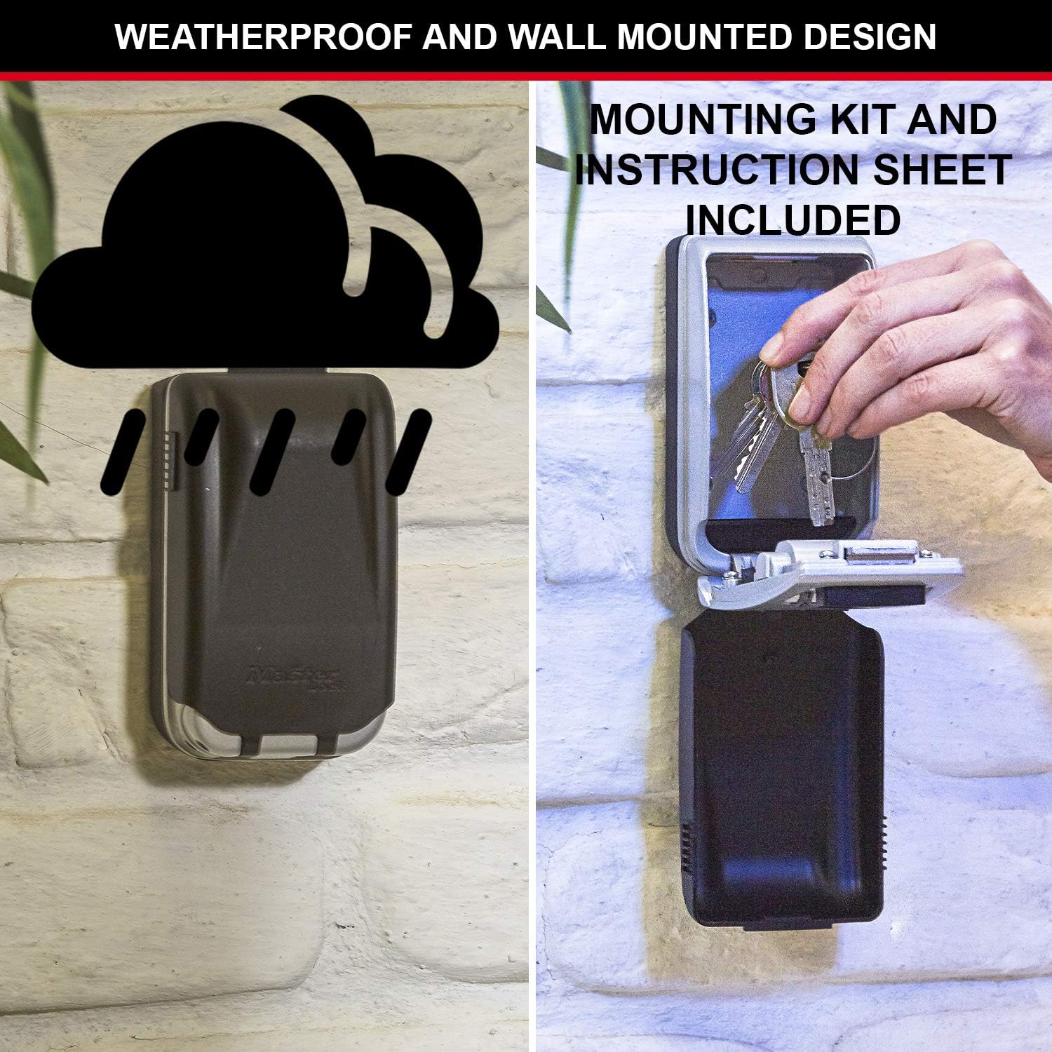 One-Day Sale: Up to 40% Off Master Lock - 5425E Light Up Dial Select Access┬« Wall Mounted Key Box