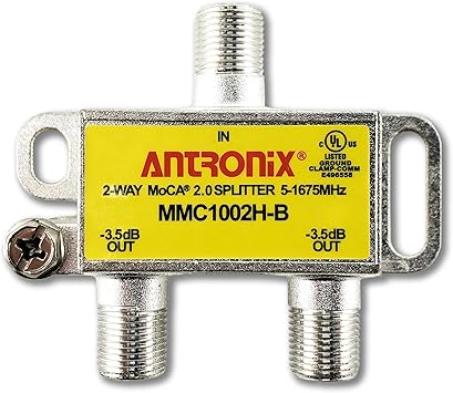 2 Way Antronix MMC1002H-B 5-1675 MHz MoCA 2.0 Splitter for Frontier Formerly Verizon Fios