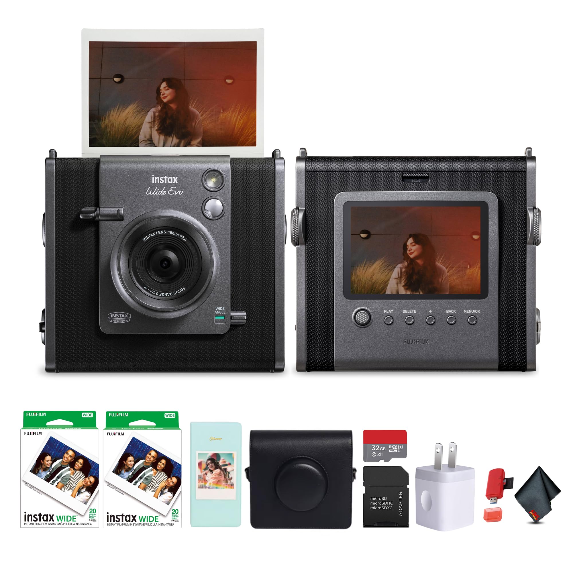 Amazon.com : Fujifilm Instax Wide Evo Hybrid Instant Film Camera