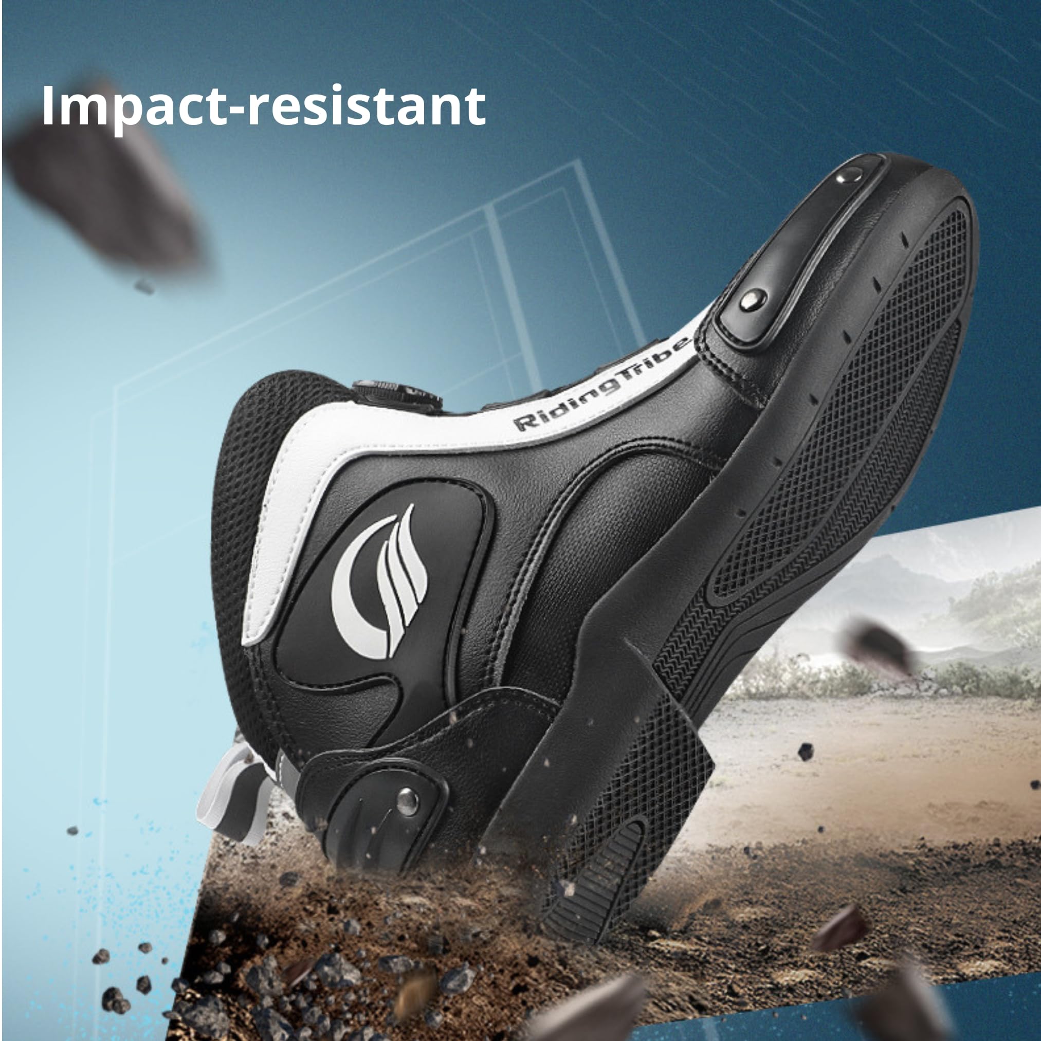 Scarpe da Moto per Uomo e Donna con Protezioni – Stivali Motociclisti Chiusura Rapida, Antiscivolo, Resistenti e Comode