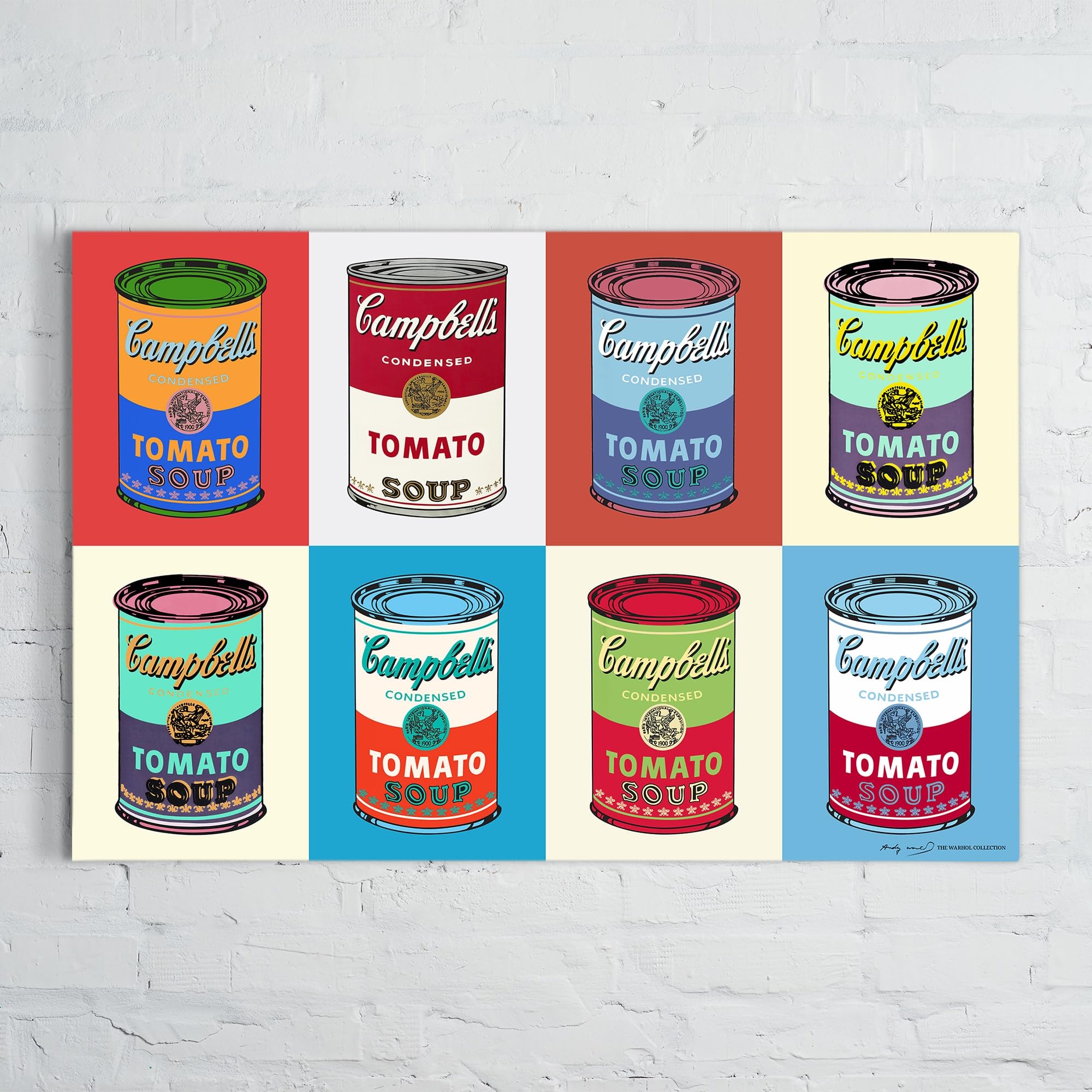 Amazon.com: Andy Warhol Campbell's Soup Cans Wall Art Canvas