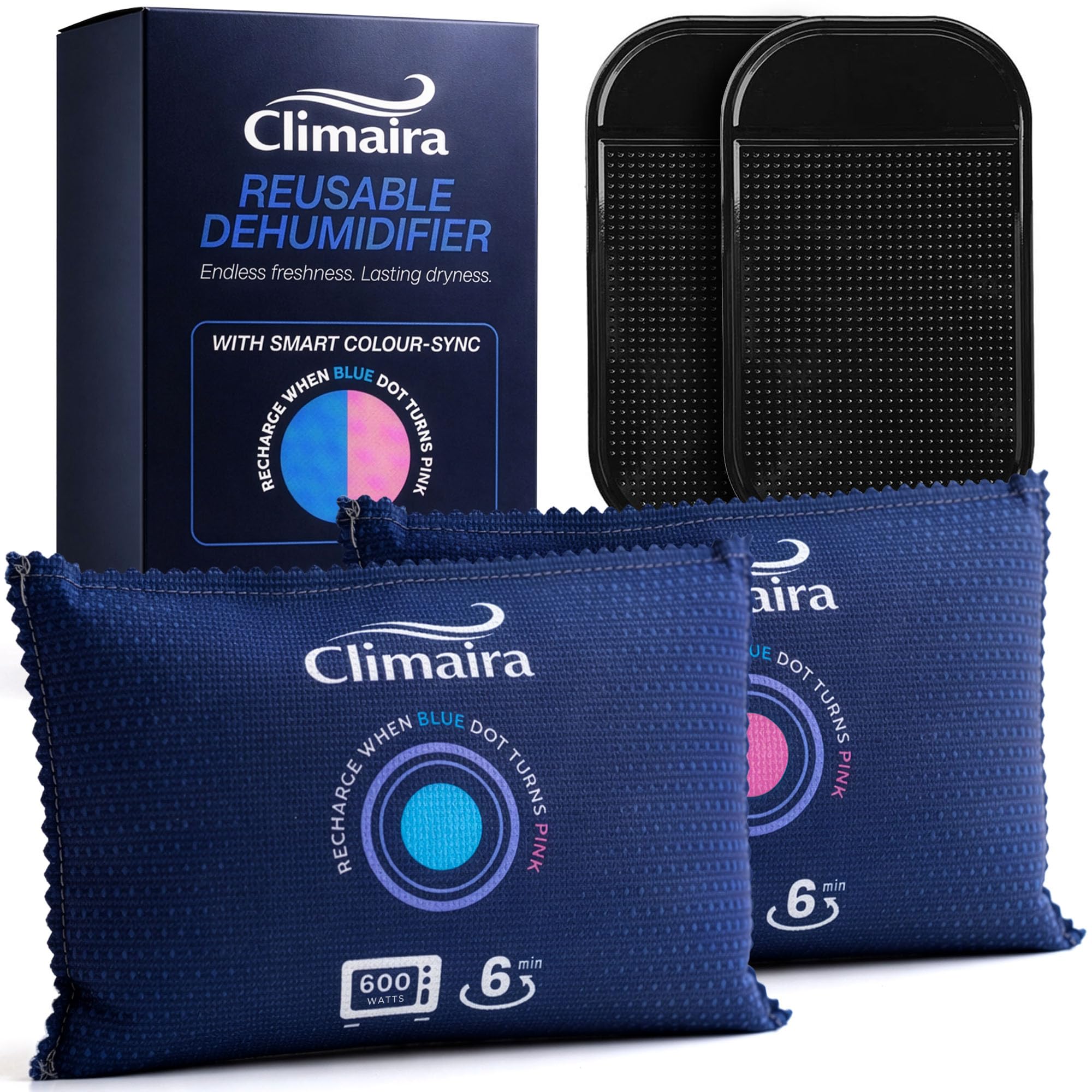 Absorbente de humedad de 350g anti condensación y almohadillas antideslizantes de coche