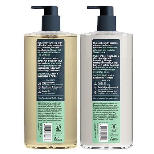 Miniatura 8 de Every Man Jack Set de champú y acondicionador para hombre, eucalipto australiano, fabricado con ingredientes refrescantes a base de plantas como