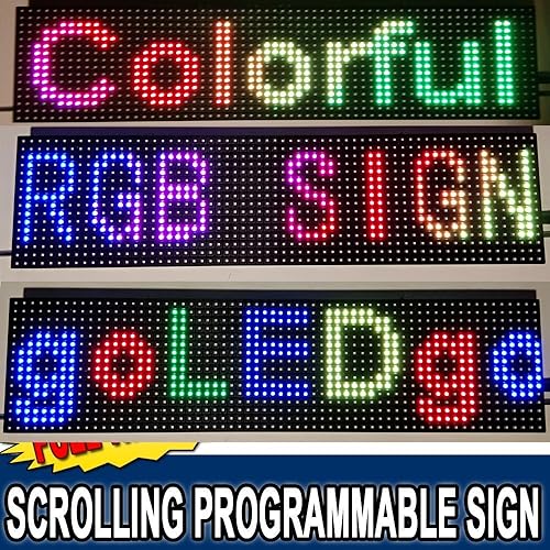 Miniatura 4 de GoLEDgo - Señal LED programable de desplazamiento ultra brillante de 65 x 253 pulgadas pantalla LED a prueba de rayos UV para exteriores carcasa de