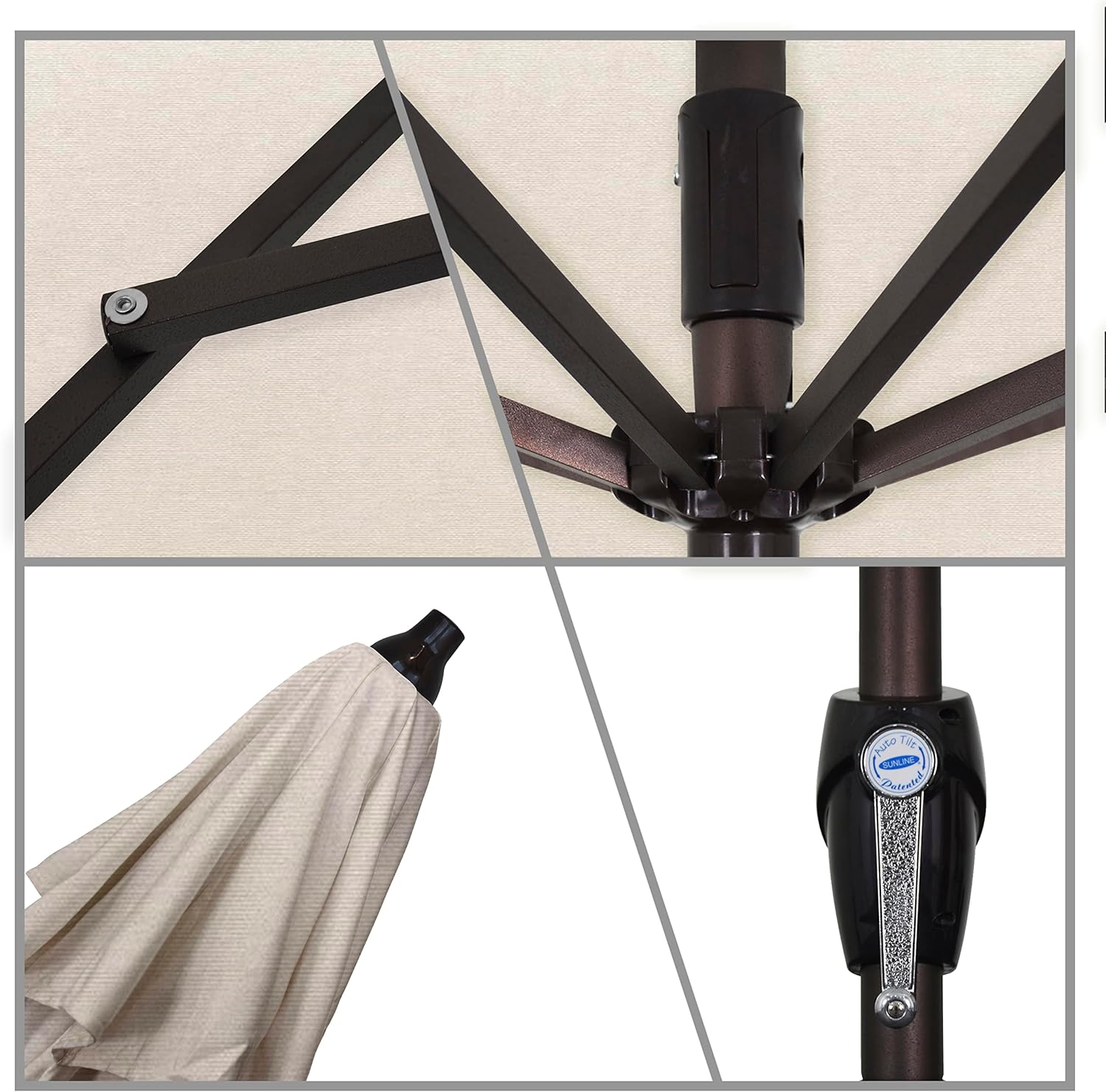 California Umbrella 9' Round Aluminum Patio Umbrella