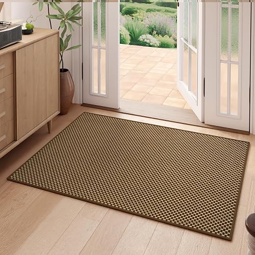 YDKGL Indoor Door Mat Entryway Rug (Dark Brown, 2x3 ft)