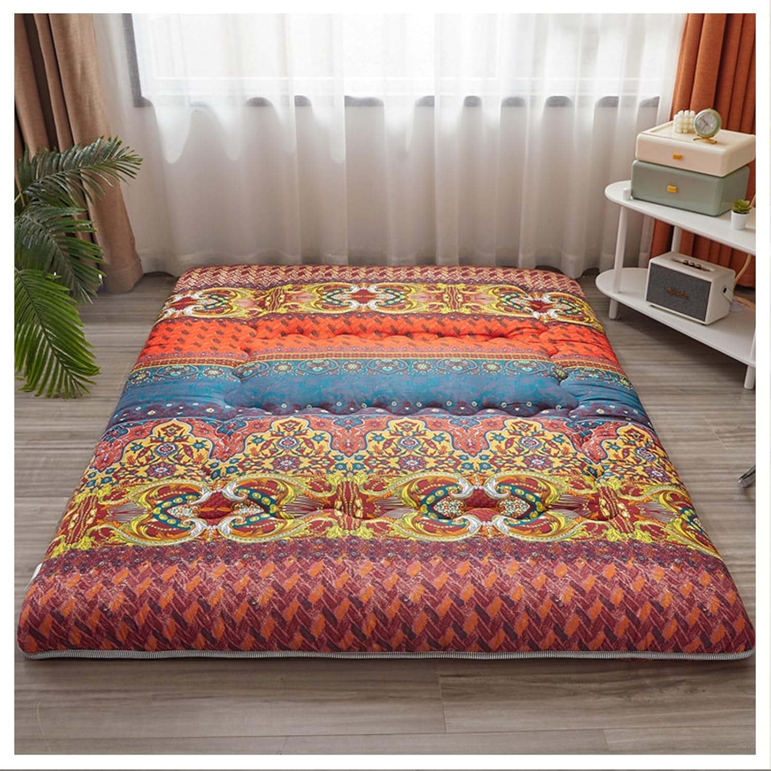 Bluedog Tatami Mattress 90x200 Futon Mattress Tatami Japanese Futon Mattress 120x200 140x200 180x200 Japanese Futon Mattress Cotton(B,135 * 200cm)