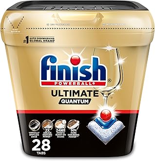 Finish Ultimate Dishwasher Detergent- 28 Count - With CycleSync™ Technology - Dishwashing Tablets - Dish Tabs
