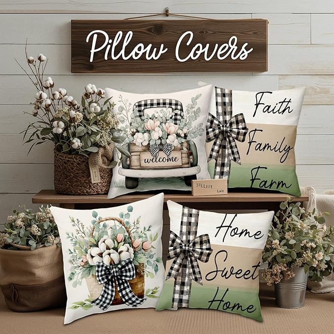 Set 4 Almohadas Decorativas Poliéster Cuadradas 43 cm miniatura 7