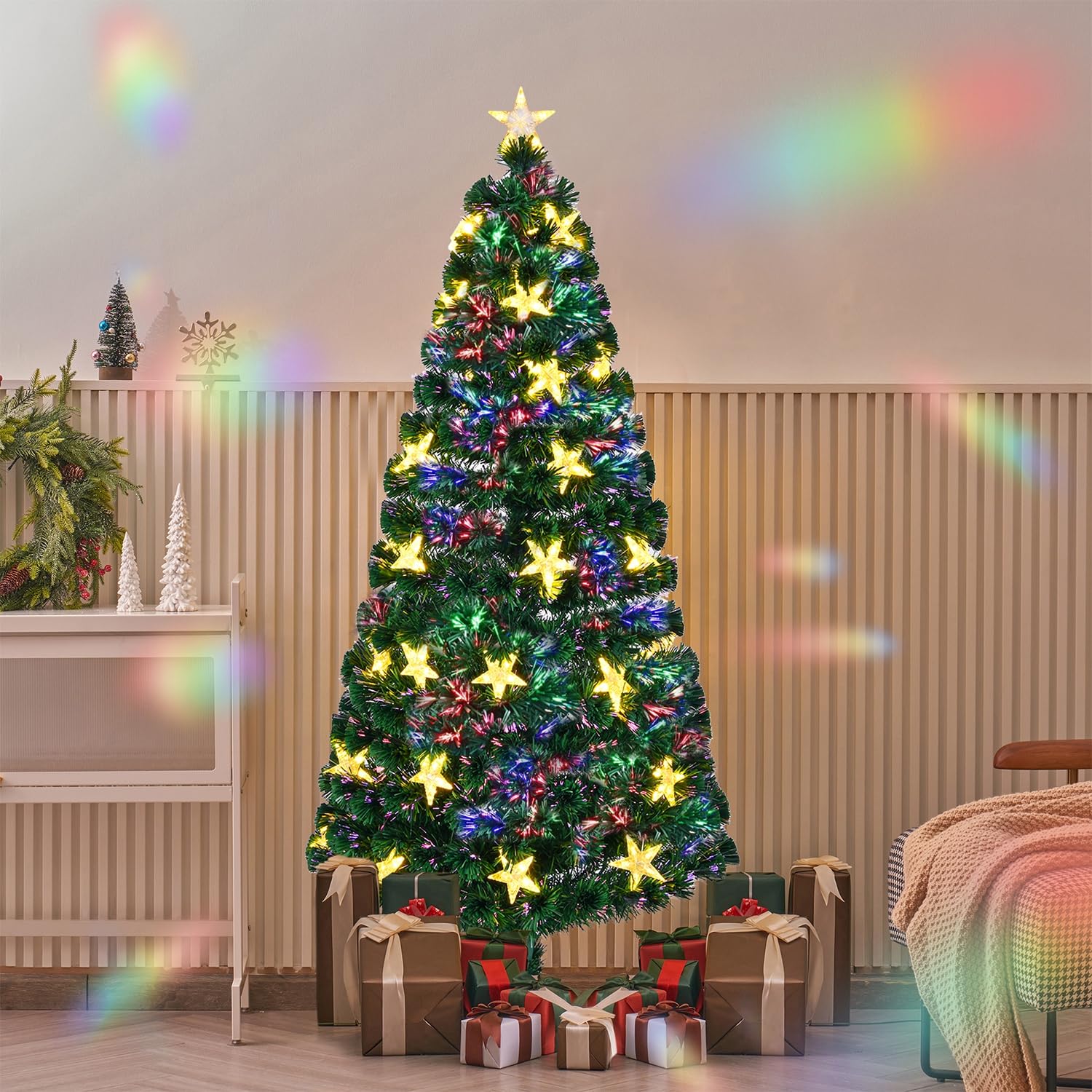 Amazon.com: Juegoal 6ft Pre-Lit Artificial Christmas Tree