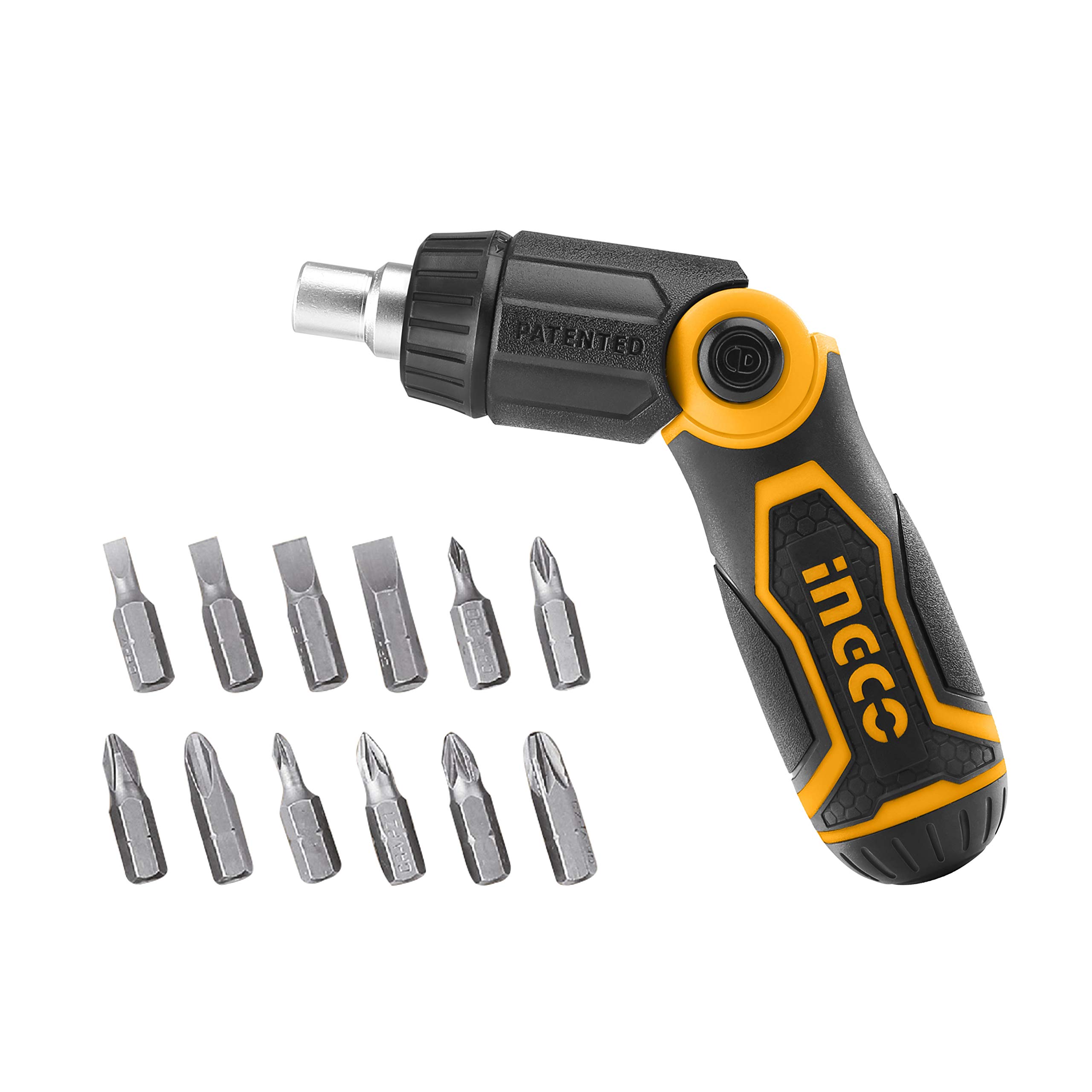 Buy INGCO 13in1 Folding Ratchet Screwdriver Set, 3Position Ratchet