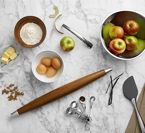 Miniatura 6 de nambe Twist - Juego de 4 cucharas medidoras | Incluye 1/4 cucharadita, 1/2 cucharadita, 1 cucharadita, 1 cucharada | Tazas medidoras de acero