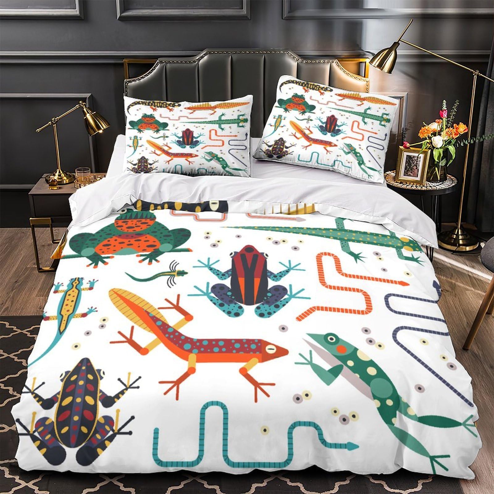 Linge de lit dessin animé coloré pour dynamiser la chambre d'enfant