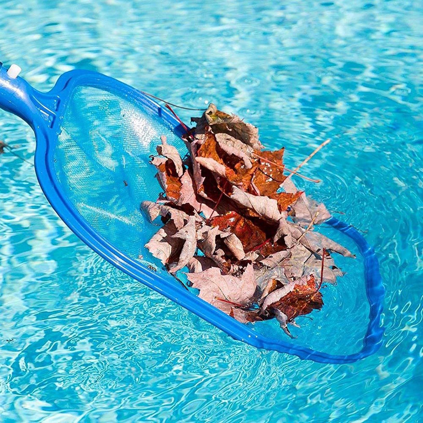Épuisettes de Surface pour Piscine, ramassage des Feuilles de Surface, Filet de Nettoyage, Pool Net Leaf Skimmer 44,5 * 30cm