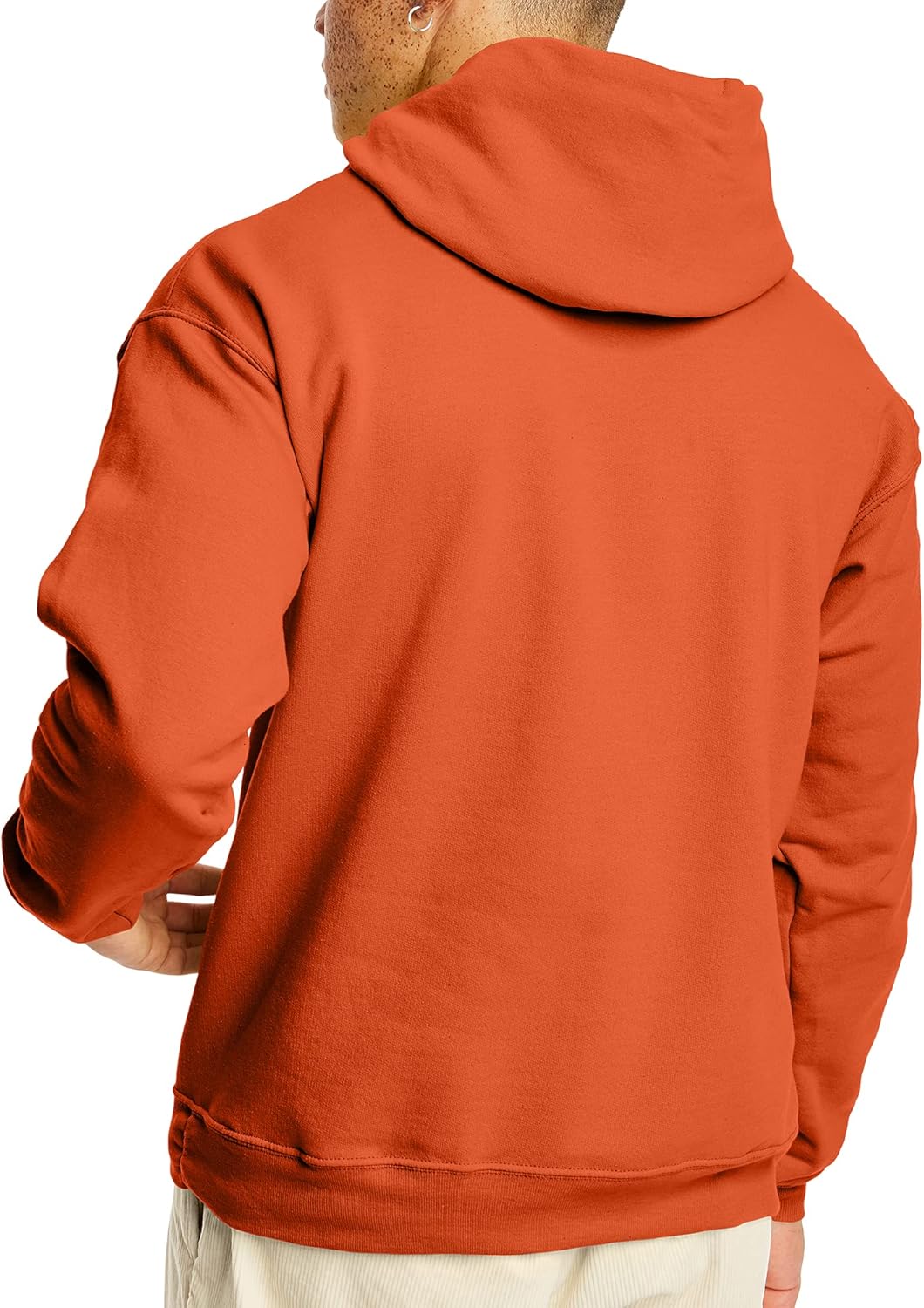Hanes mens Ecosmart Hoodie, Midweight Fleece Sweatshirt, Pullover Hooded Sweatshirt for Men Small Orange