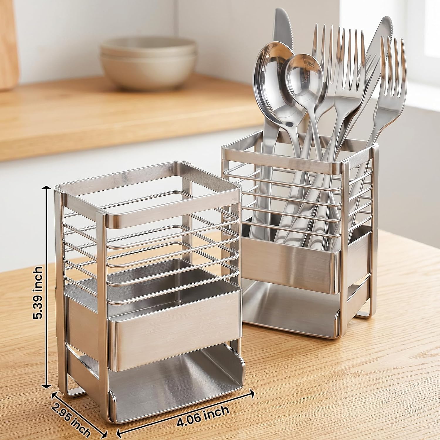 Utensil Holder Stainless Steel Utensil Drying Utensil Crocks