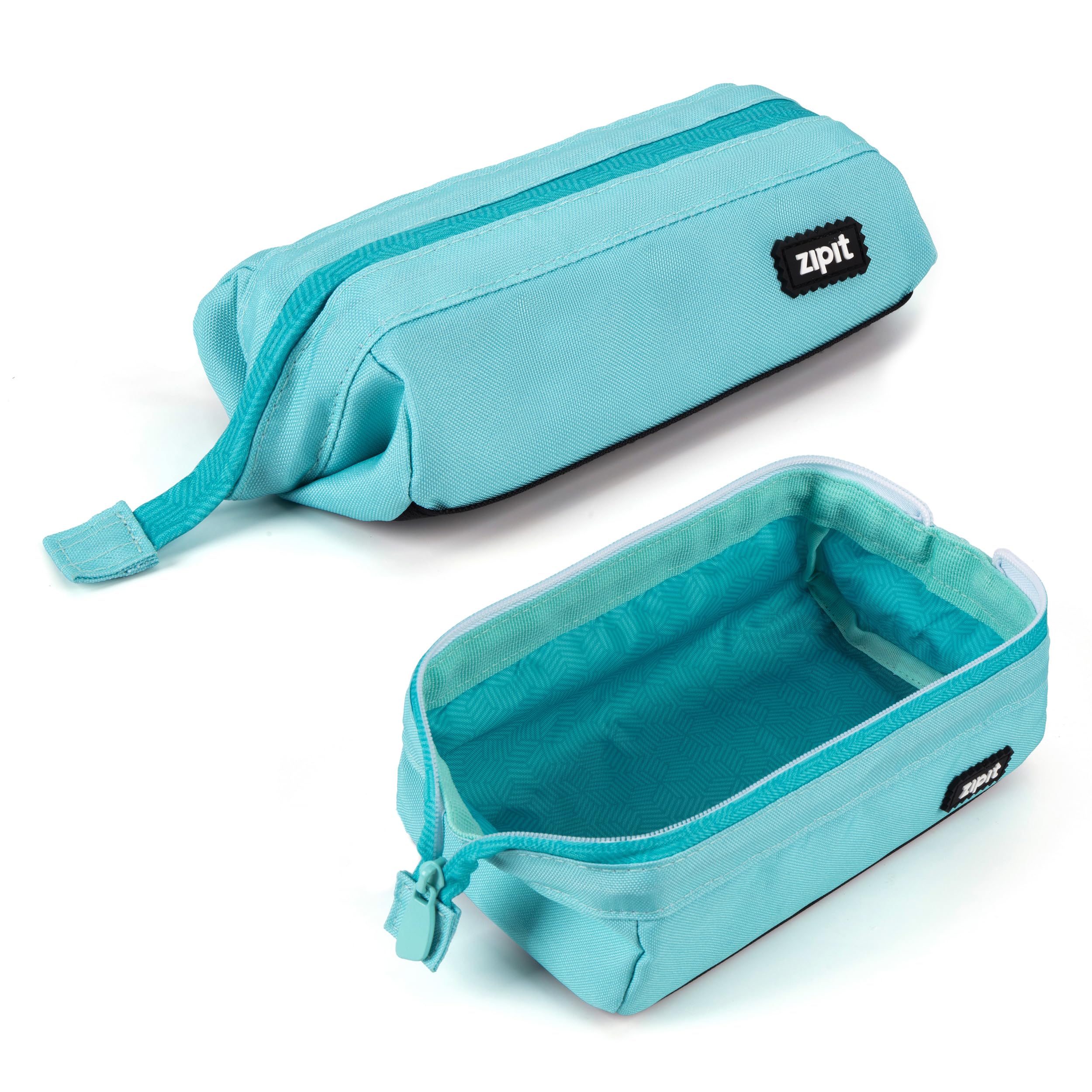 ZIPIT Lenny Astuccio, Grande Capacità Porta Matite per Scuola, Astuccio Multifunzionale, Verde acqua