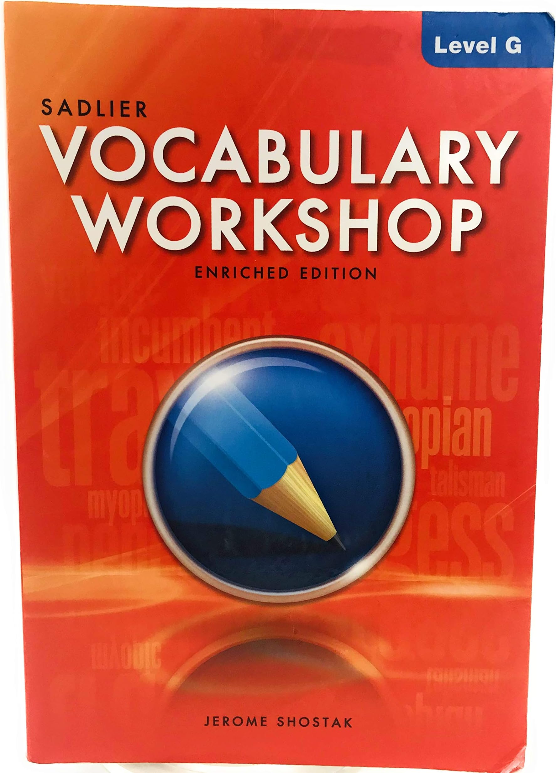 Vocabulary Workshop Enriched Edition Level G ยฉ2012