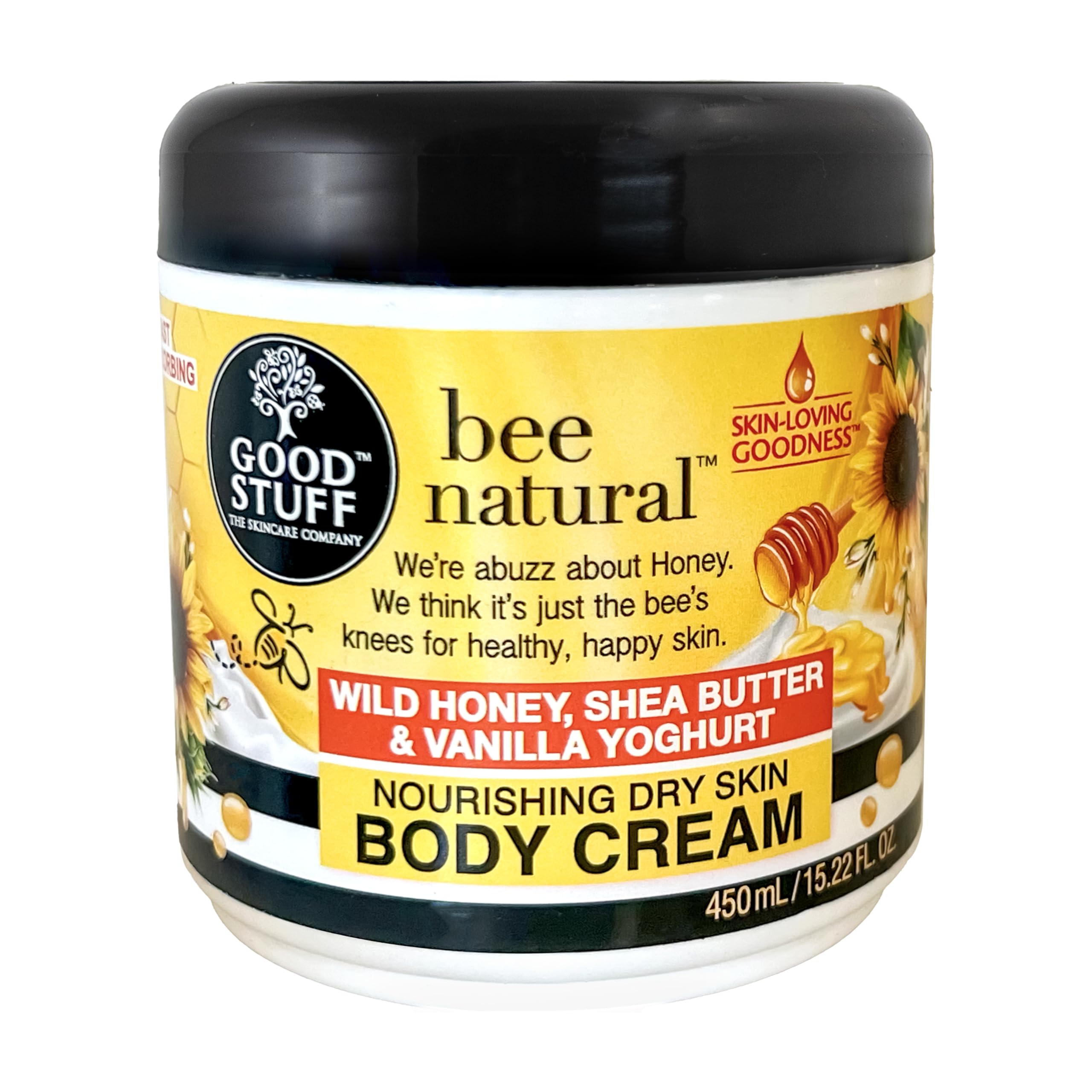 Good Stuff Bee Natural Nourishing Body Cream with Shea Butter 500g/15.22Fl.Oz