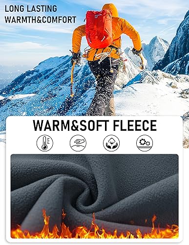 Miniatura 2 de MAGCOMSEN Pantalones de invierno para hombre, resistentes al agua, con forro polar, pantalones de esquí para snowboard, pantalones tácticos