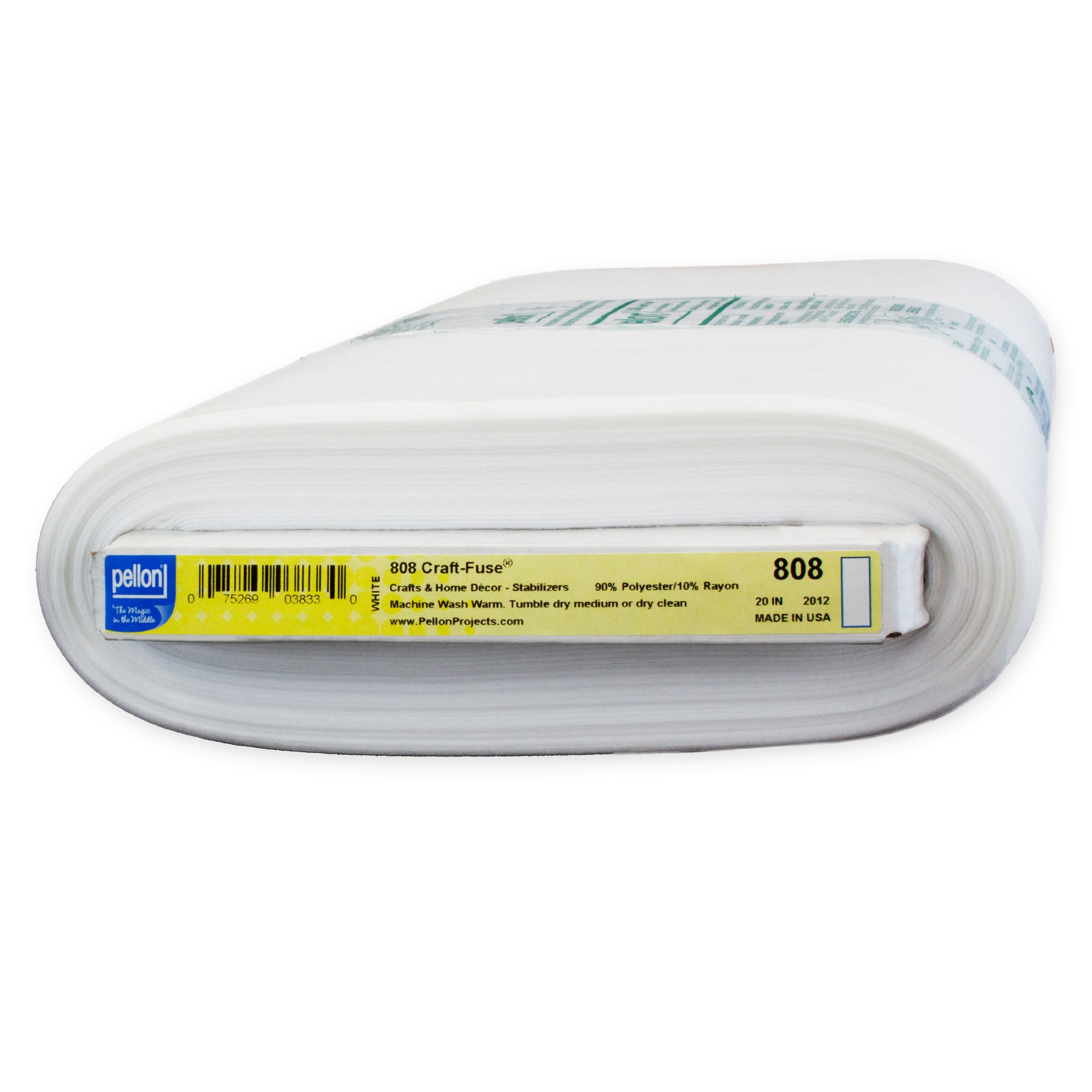 Pellon Craft-Fuse Iron-On Stabilizer-White 20"X10yd