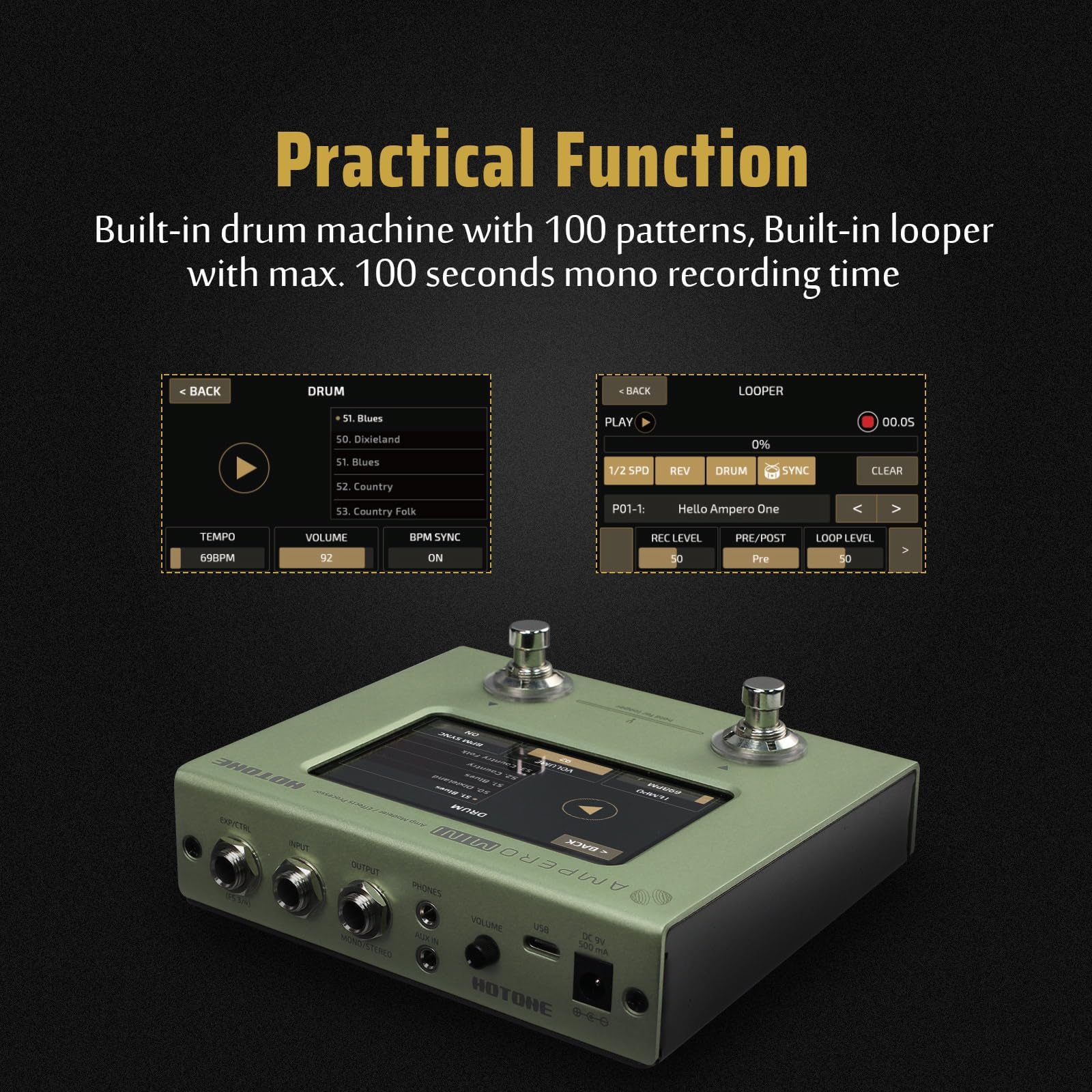 ギター Ampero one effects processor Amazon.com: Ampero One Guitar Multi-Effects Processor