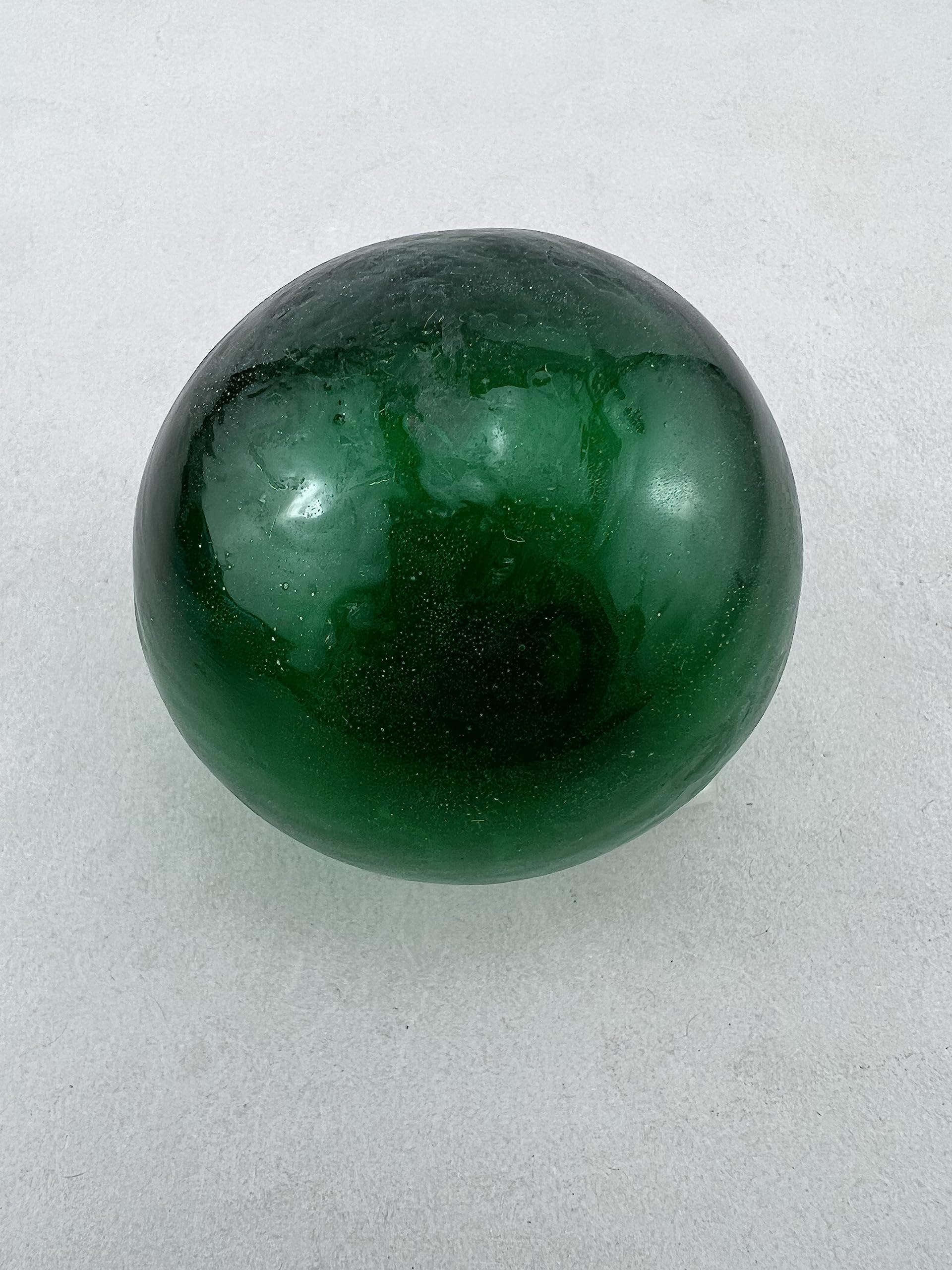 Green Decorative Reproduction Blown Glass Float Fishing Buoy Ball (3