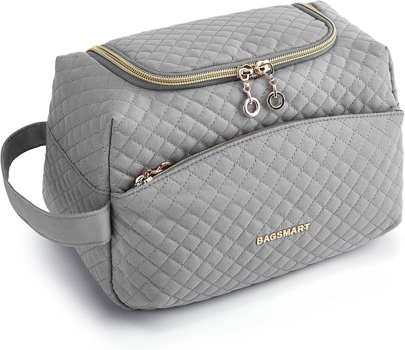 Necessaire de viagem BAGSMART com abertura ampla, preta