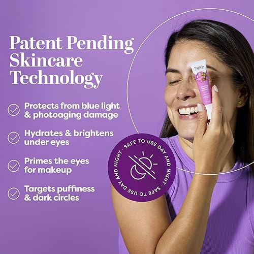 Miniatura 2 de TruSkin Longevity Eye Cream - Crema de ojos con cafeína con bakuchiol, células madre de arándano rojo y extracto de café - Cuidado de la piel hecho