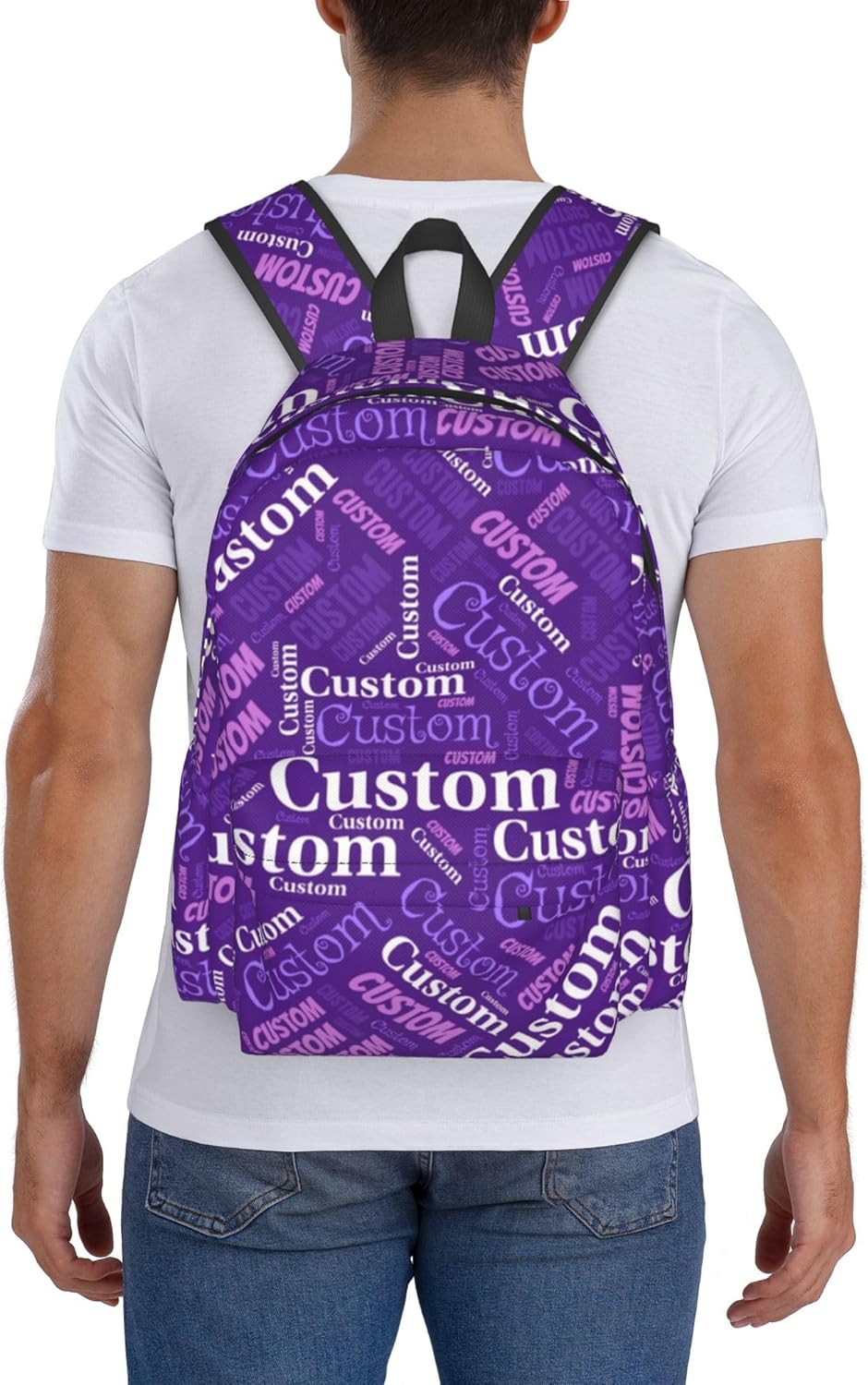 Custom Backpack with Name, Personalized School Backpacks with Name, Your Own Design School Backpack, Customized Name Bookbags