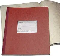 National Caderno de computação da marca, 10 x 10 cm, marrom, papel verde, 29 x 23 cm, 75 folhas (43648)