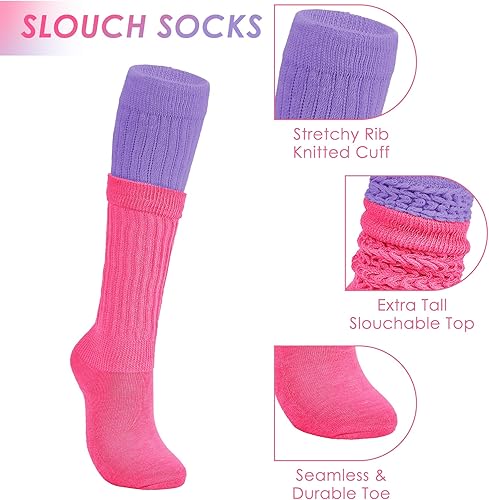 Miniatura 5 de Zando Calcetines para mujer, extra largos, pesados, suaves, hasta la rodilla, calcetines de punto para botas para invierno