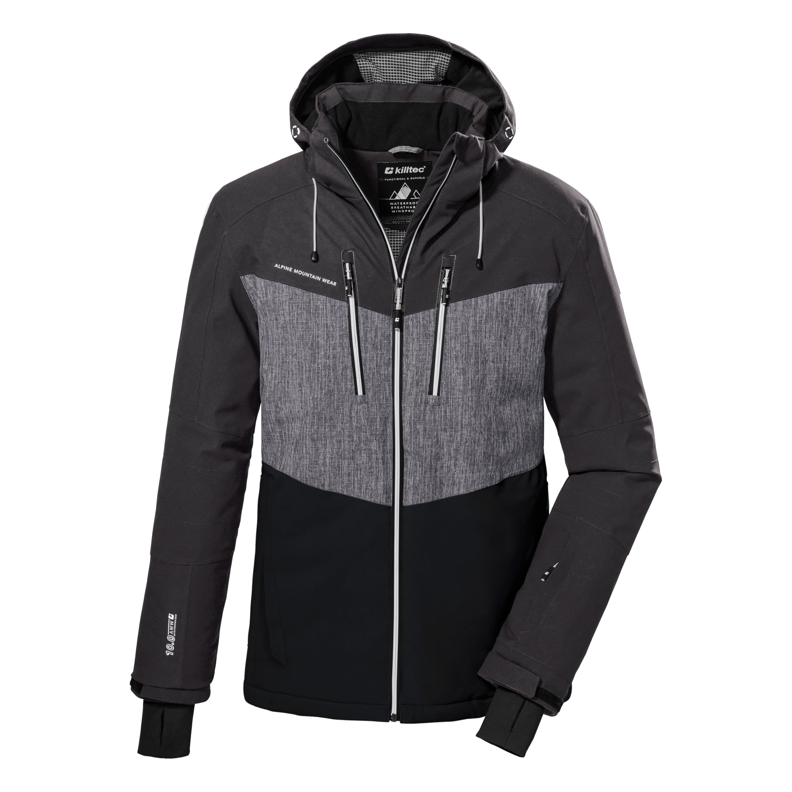 Killtec Unisex Ksw 45 Mn Ski Jckt Skijacke/Funktionsjacke mit abzippbarer Kapuze und Schneefang