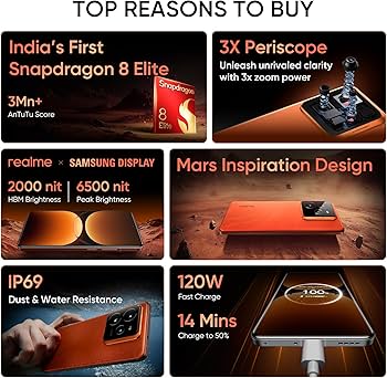 realme GT 7 Pro (Galaxy Grey,12GB+256GB) | India's First